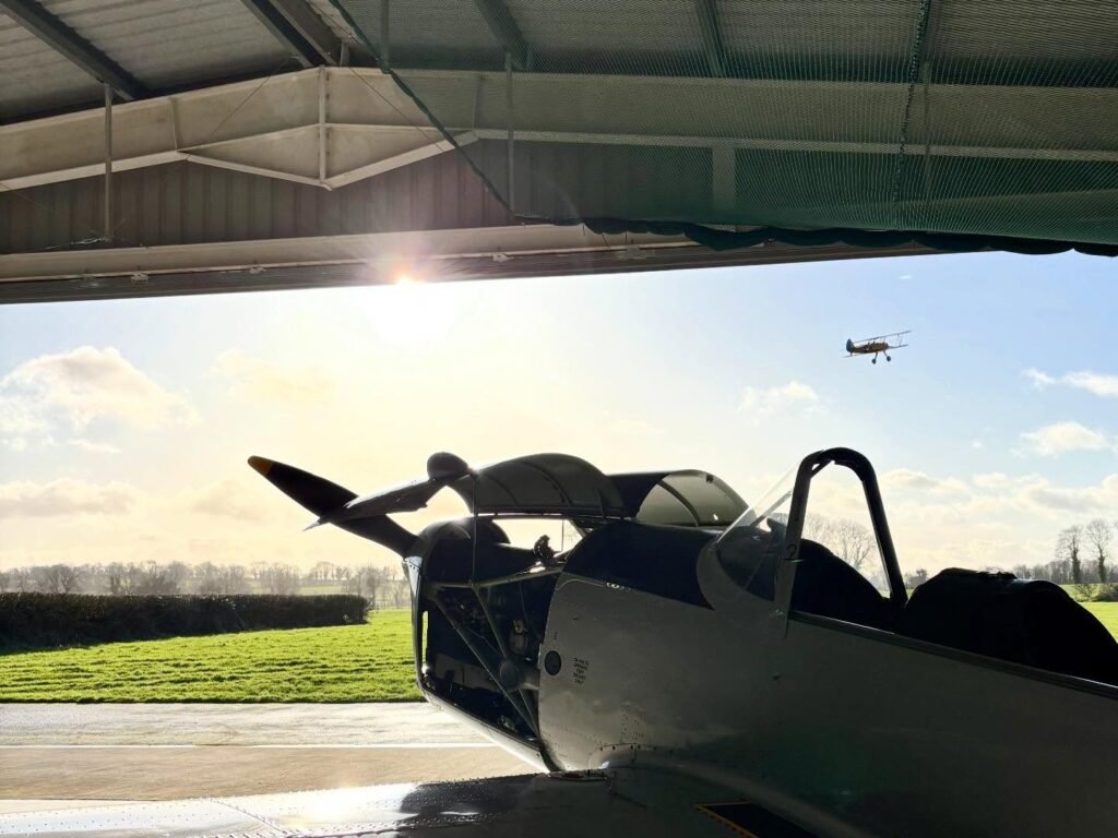 Chipmunk in hangar